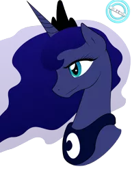 Size: 5000x6491 | Tagged: absurd resolution, artist:kp-shadowsquirrel edits, artist:vectorpone, derpibooru import, portrait, princess luna, safe, simple background, solo, transparent background, vector