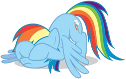 Size: 1541x972 | Tagged: artist:jp, covering eyes, derpibooru import, rainbow dash, safe, simple background, solo, svg, .svg available, the crystalling, transparent background, vector