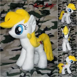 Size: 1002x1002 | Tagged: safe, artist:ferracraft, derpibooru import, oc, oc:aryanne, unofficial characters only, earth pony, pony, commission, female, heart, irl, nazi, photo, plushie, solo, standing, swastika, toy