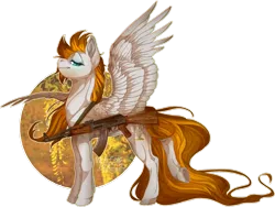 Size: 1279x961 | Tagged: safe, artist:wolfartiststudio, derpibooru import, oc, oc:golden rain, unofficial characters only, pegasus, pony, ak-47, epic, gun, solo, standing, weapon