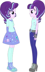 Size: 3740x5864 | Tagged: safe, artist:osipush, derpibooru import, starlight glimmer, equestria girls, my past is not today, rainbow rocks, absurd resolution, alternative cutie mark placement, duality, equestria girls-ified, high heels, reference, self paradox, solo