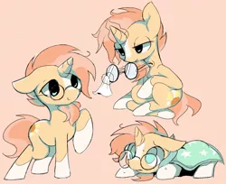 Size: 1024x834 | Tagged: safe, artist:skippy_the_moon, derpibooru import, sunburst, pony, unicorn, the crystalling, cute, glasses, male, sunbetes