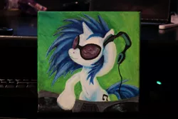 Size: 1280x854 | Tagged: acrylic painting, artist:horseez, derpibooru import, painting, safe, solo, traditional art, vinyl scratch