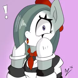 Size: 3000x3000 | Tagged: artist:aer0 zer0, derpibooru import, exclamation point, marble pie, mime, reference, safe, solo, tangled (disney)