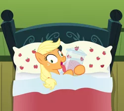 Size: 6000x5386 | Tagged: absurd resolution, applejack, artist:magister39, bed, bedroom, brain, brain in a jar, derpibooru import, semi-grimdark, shipping