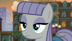 Size: 720x405 | Tagged: animated, cute, derpibooru import, discovery family logo, maudabetes, maud pie, reaction image, safe, screencap, seductive, slow wink, solo, the gift of the maud pie, wink