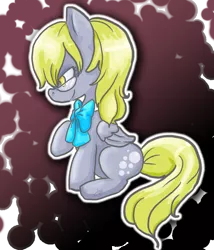 Size: 934x1091 | Tagged: safe, artist:cloverminto, derpibooru import, derpy hooves, pegasus, pony, discordant derpy, discorded, female, mare, solo