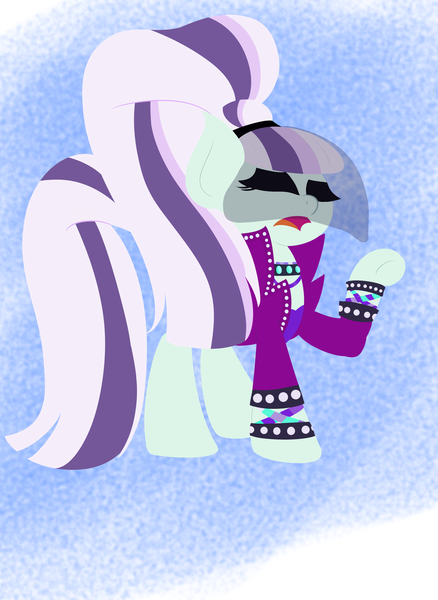 Size: 2552x3496 | Tagged: artist:finnanon, coloratura, countess coloratura, derpibooru import, lineless, razzle dazzle, safe, solo, the mane attraction