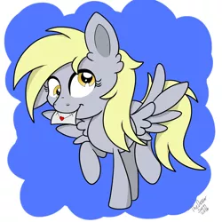 Size: 1024x1024 | Tagged: safe, artist:theartistsora, derpibooru import, derpy hooves, pegasus, pony, cute, female, fluffy, mare, solo