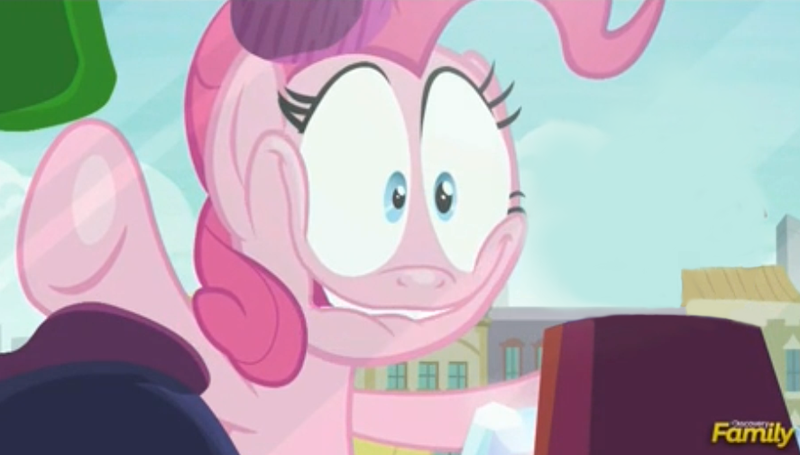 Size: 887x504 | Tagged: against glass, derpibooru import, discovery family logo, edit, edited screencap, exploitable, faic, glass, pinkie pie, pinkie pie excited meme, safe, screencap, template, the gift of the maud pie