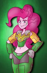 Size: 1932x3000 | Tagged: safe, artist:scobionicle99, derpibooru import, pinkie pie, equestria girls, belly button, bionicle, clothes, cosplay, costume, crossover, lego, lewa, midriff, solo