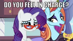 Size: 1280x720 | Tagged: bane, baneposting, canterlot boutique, derpibooru import, dialogue, edit, glasses, image macro, leaning, meme, movie quote, open mouth, rarity, safe, sassy saddles, screencap, talking, text, the dark knight rises