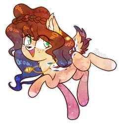 Size: 548x564 | Tagged: safe, artist:spacechickennerd, derpibooru import, oc, oc:eventide, unofficial characters only, deer pony, original species, solo