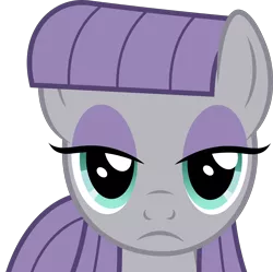 Size: 5000x4980 | Tagged: absurd resolution, artist:dashiesparkle, derpibooru import, gritted teeth, looking at you, maud pie, ponyscape, safe, simple background, solo, stare, .svg available, the fire in her eyes, the gift of the maud pie, the stare, transparent background, vector