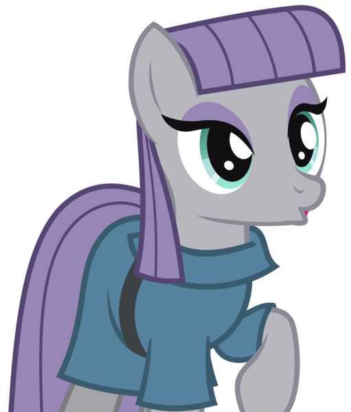 Size: 5966x7000 | Tagged: absurd resolution, artist:greenmachine987, clothes, dat face, derpibooru import, maud pie, photoshop, raised hoof, safe, simple background, solo, the gift of the maud pie, transparent background, vector