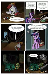 Size: 1750x2700 | Tagged: safe, artist:sirzi, artist:true line translators, derpibooru import, twilight sparkle, twilight sparkle (alicorn), uncle curio, alicorn, earth pony, pony, comic:talisman for a pony, candle, comic, crossover, female, jackie chan adventures, mare, translation