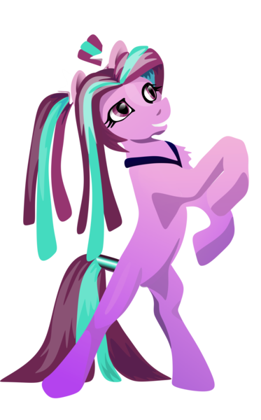 Size: 1065x1715 | Tagged: aria blaze, artist:axic0n, derpibooru import, ponified, rearing, safe, smiling, solo