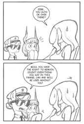 Size: 540x796 | Tagged: artist:nauth, ask, comic, copper top, derpibooru import, human, monochrome, oc, oc:alissa, oc:twinkle bun, safe, tumblr