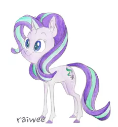 Size: 1245x1335 | Tagged: artist:raiwee, derpibooru import, safe, solo, starlight glimmer, traditional art