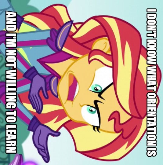 Size: 534x540 | Tagged: safe, derpibooru import, edit, edited screencap, screencap, sunset shimmer, equestria girls, friendship games, angry, caption, exploitable meme, image macro, meme, orientation, sideways image, solo, sunset is not willing to learn