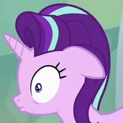 Size: 600x600 | Tagged: derpibooru import, floppy ears, reaction image, safe, screencap, shocked, solo, speechless, stare, starlight glimmer, stunned, surprised, the crystalling