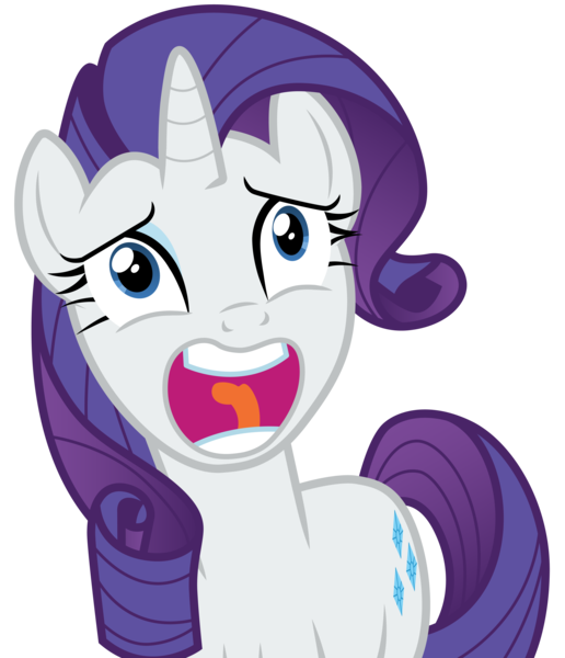 Size: 4001x4656 | Tagged: absurd resolution, .ai available, artist:cloudyglow, derpibooru import, faic, open mouth, psssdwr, rarity, safe, simple background, solo, the gift of the maud pie, transparent background, vector