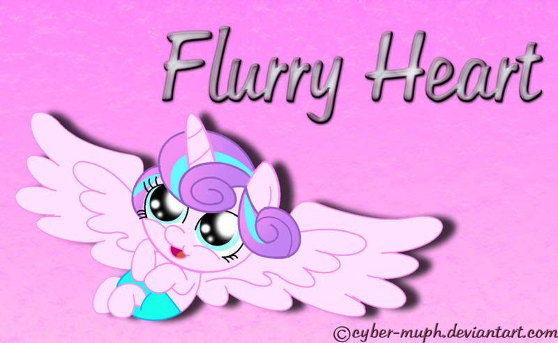 Size: 900x555 | Tagged: safe, artist:cyber-murph, derpibooru import, princess flurry heart, alicorn, pony, adorable face, baby, baby pony, cute, flurrybetes, signature