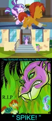 Size: 1200x2799 | Tagged: alternate ending, angry, artist:dezy-x29, artist:stillfire, artist:titanium-pony, artist:twimix, artist:xebck, badass, bad end, colt, colt sunburst, crying, derpibooru import, edit, epic, evil, evil grin, female, filly, filly starlight glimmer, fire, levitation, magic, male, revenge, safe, scared, screencap, screencap comic, shipping, slap, sparlight, spike, spikezilla, starlight glimmer, straight, sunburst, teeth, telekinesis, this will end in death, vector, younger