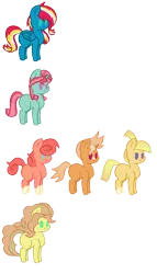 Size: 858x1500 | Tagged: artist:berrypunchrules, derpibooru import, magical lesbian spawn, next generation, offspring, parent:adagio dazzle, parents:shimmerbass, parents:sun cubed, parents:sunsagio, parent:sunburst, parent:sunny flare, parent:sunset shimmer, parent:thunderbass, parent:watermelody, polyamory, safe, simple background, transparent background