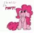 Size: 912x875 | Tagged: safe, artist:firefanatic, derpibooru import, pinkie pie, :i, angry, belly, blushing, chest fluff, chubby, cute, floppy ears, fluffy, gabriel iglesias, glare, grammar error, image, impossibly large chest fluff, jpeg, looking up, poofy, puffy cheeks, scrunchy face, simple background, unshorn fetlocks, wavy mouth, white background