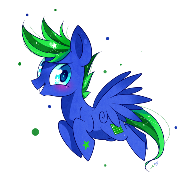 Size: 986x963 | Tagged: safe, artist:ipun, derpibooru import, oc, oc:circuit breaker, unofficial characters only, pegasus, pony, blushing, male, simple background, smiling, solo, stallion, starry eyes, transparent background, wingding eyes