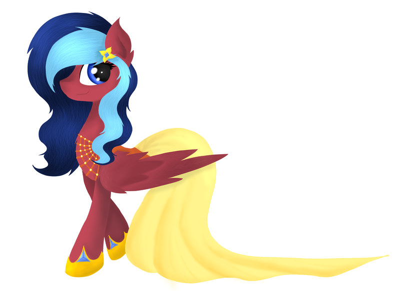 Size: 4816x3512 | Tagged: safe, artist:skajcia, derpibooru import, oc, unofficial characters only, pegasus, pony, clothes, dress, solo