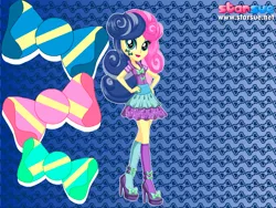 Size: 800x600 | Tagged: safe, artist:cg1995, derpibooru import, bon bon, sweetie drops, equestria girls, life is a runway, rainbow rocks, clothes, starsue