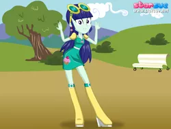 Size: 800x600 | Tagged: safe, artist:cg1995, derpibooru import, blueberry cake, equestria girls, background human