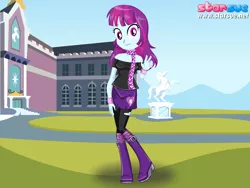 Size: 800x600 | Tagged: safe, artist:cg1995, derpibooru import, mystery mint, equestria girls, background human