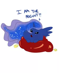 Size: 1600x2000 | Tagged: artist:digitaldomain123, chubby, cute, derpibooru import, digital art, i am the night, princess luna, safe, solo