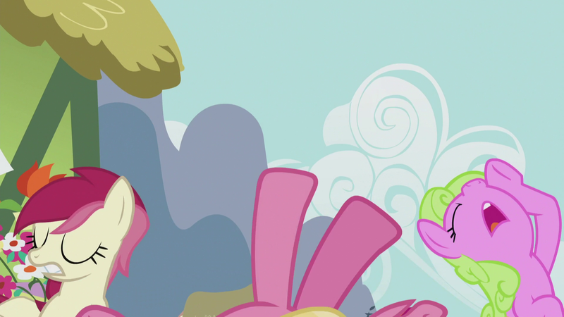 Size: 1920x1080 | Tagged: daisy, derpibooru import, female, flower trio, flower wishes, lily, lily valley, roseluck, safe, screencap, slice of life (episode), the horror, trio, trio female