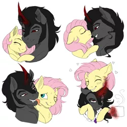 Size: 2000x2000 | Tagged: adorascotch, artist:evehly, butterscotch, cute, derpibooru import, female, fluttershy, gay, half r63 shipping, king sombra, lesbian, male, queen umbra, rule 63, rule63betes, safe, shipping, sombrascotch, sombrashy, straight, umbradorable, umbrascotch, umbrashy