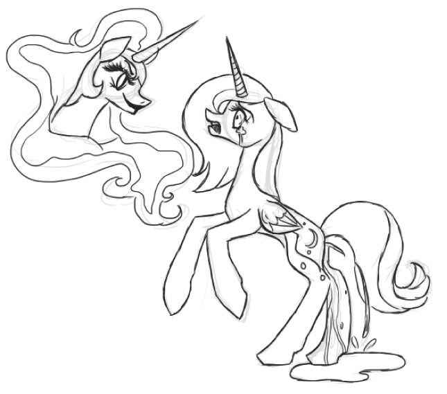 princess luna and nightmare moon coloring pages