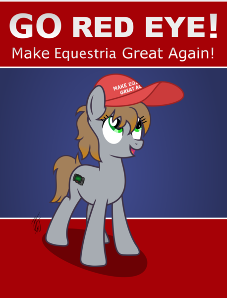 Size: 782x1024 | Tagged: safe, artist:mlp-scribbles, derpibooru import, edit, oc, oc:littlepip, unofficial characters only, pony, unicorn, fallout equestria, fanfic, fanfic art, female, handgun, horn, image, make america great again, make equestria great again, mare, mouthpiece, png, solo