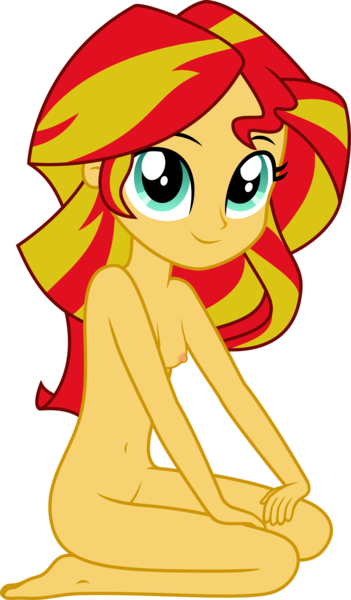Size: 1403x2400 | Tagged: questionable, artist:sasusumasu, derpibooru import, vector edit, sunset shimmer, human, equestria girls, rainbow rocks, .svg available, adorasexy, belly button, breasts, casual nudity, cute, cute porn, feet, female, hand, humanized, image, kneeling, looking at you, nipples, nude edit, nudity, seiza, sexy, shimmerbetes, simple background, sitting, smiling, solo, solo female, svg, transparent background, vector