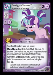 Size: 358x500 | Tagged: ccg, derpibooru import, enterplay, filly, marks in time, merchandise, safe, starlight glimmer