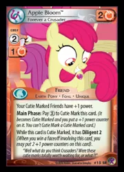 Size: 359x500 | Tagged: apple bloom, ccg, derpibooru import, enterplay, marks in time, merchandise, safe, scootaloo