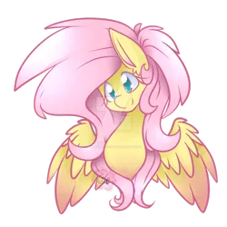 Size: 1024x1024 | Tagged: artist:missrenakitsune, derpibooru import, fluttershy, safe, simple background, solo, transparent background, watermark