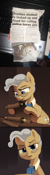 Size: 624x2176 | Tagged: artist:dimfann, derpibooru import, edit, exploitable meme, mayor mare, meme, newspaper, newspaper meme, ponified, reading, safe, solo, what the fuck am i reading