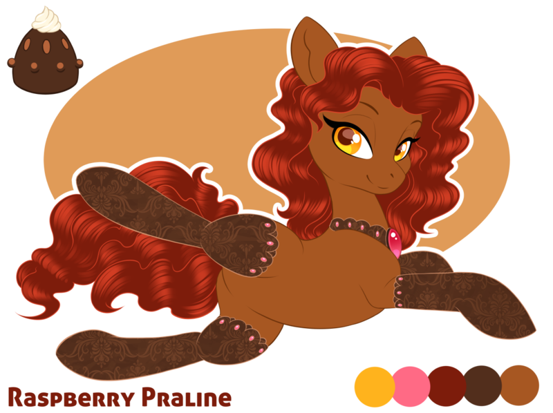 Size: 1270x950 | Tagged: artist:peridotkitty, clothes, derpibooru import, oc, oc:raspberry praline, stockings, suggestive, unofficial characters only