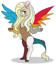 Size: 617x715 | Tagged: safe, artist:unoriginai, derpibooru import, oc, oc:unnatural, unofficial characters only, draconequus, hybrid, biography, interspecies offspring, offspring, parent:discord, parent:fluttershy, parents:discoshy, simple background, story included, transparent background