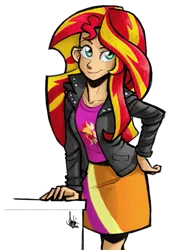 Size: 475x700 | Tagged: safe, artist:theartrix, derpibooru import, sunset shimmer, equestria girls, solo