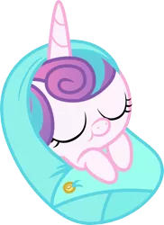 Size: 5000x6854 | Tagged: safe, artist:pilot231, derpibooru import, princess flurry heart, pony, the crystalling, absurd resolution, baby, baby blanket, baby flurry heart, baby pony, blanket, cuddly, cute, cutest pony alive, cutest pony ever, daaaaaaaaaaaw, flurrybetes, newborn, safety pin, simple background, sleeping, sleeping baby, solo, swaddled, swaddled baby, transparent background, vector, wrapped snugly