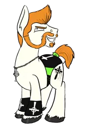 Size: 859x1051 | Tagged: alternate version, artist:tateshaw, beard, cross, derpibooru import, ponified, safe, sheamus, solo, wrestling, wwe